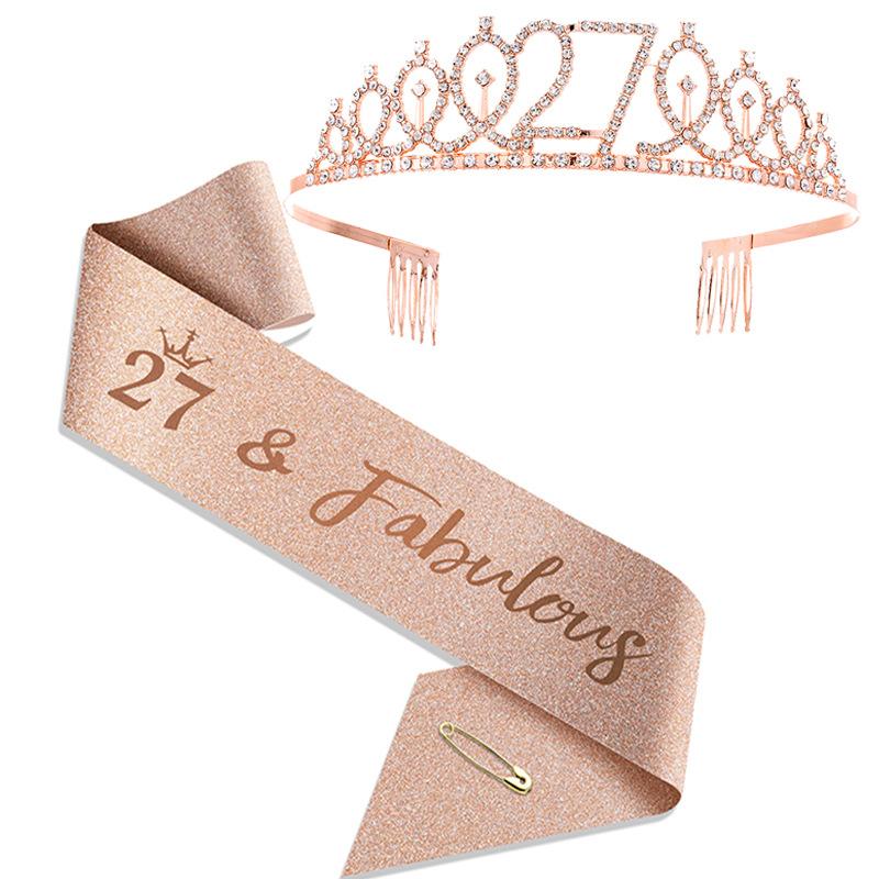 

Birthday Party Set with Shoulder Strap and Crown