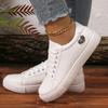 Small White Shoes Female 2025 New Soft Bottom Non-slip Running Student Shoes Casual Hundred with Flat Bottom Basic Students Female Board Shoes