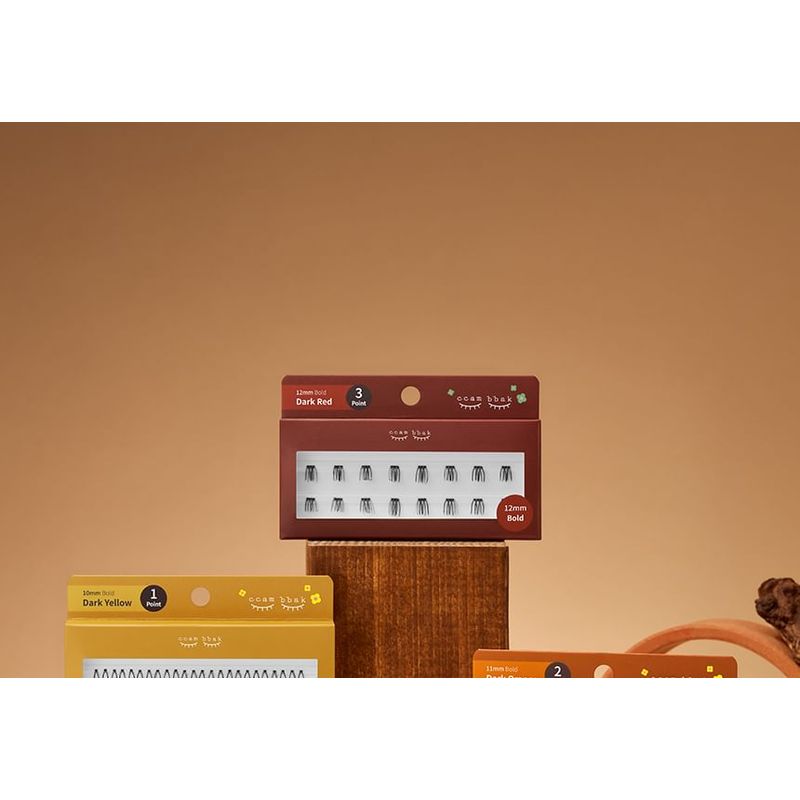 Ccam bbak - Original Dichte Wimpern 4 Punkte - 3 Arten