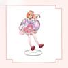 New "The Quintessential Quintuplets" 8CM Acrylic Stand Figurines In Cherry Blossom Miko Costumes: Ichika, Nino, Miku, Yotsuba, and Itsuki.