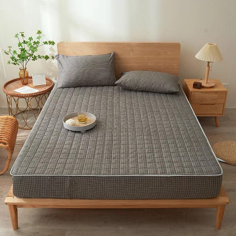 

Водонепроницаемый защитный чехол для матраса, водонепроницаемый чехол для матраса на резинке, дышащий и бесшумный чехол для матраса, с глубоким карманом 180x200x30cm