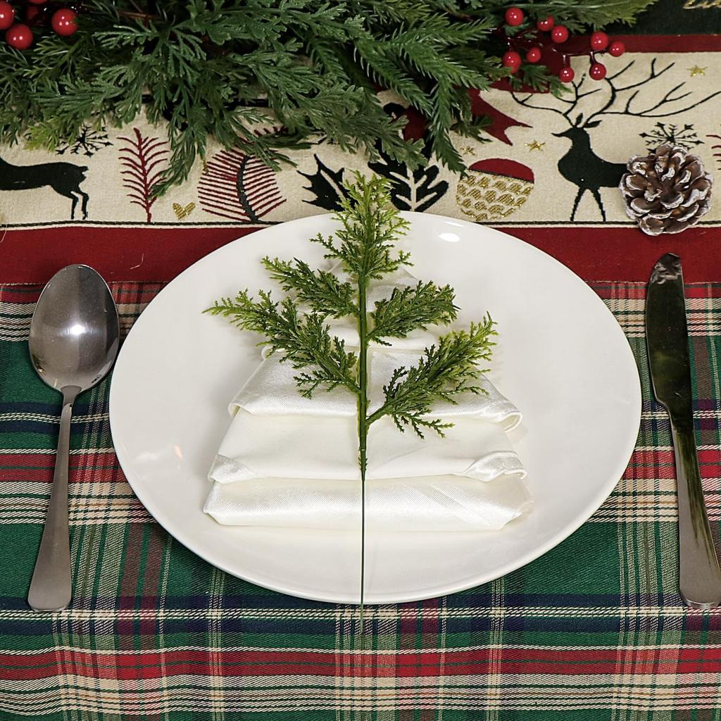 Artificial Plants Cypress Leaves Christmas Tree Party Home Bedroom Table Arrangement Decoration Outdoor Courtyard Wedding Flower