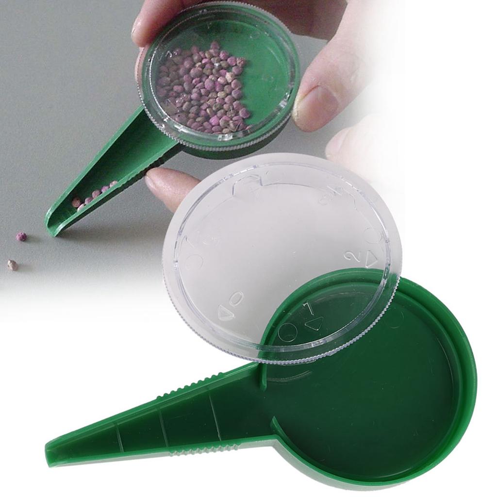 2Pcs Adjustable Manual Garden Seeding Tool Seed Spreader Planter Portable Handheld Plant Seeder for Home Garden Lawn
