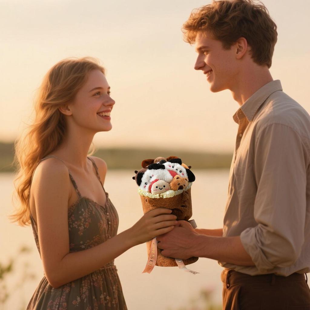 Cute Plush Toy Bouquet Plush Doll Plush Doll Bouquet Set