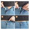 10PCS Sewing Accessories Jeans Retractable Button Adjustable Jeans Waist Button  Unisex