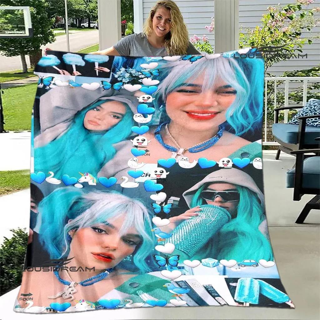 Karol G Retro Printed Blanket Flange Warm Blanket Bed Linings Picnic Blankets Home Travel Blanket Birthday Gift