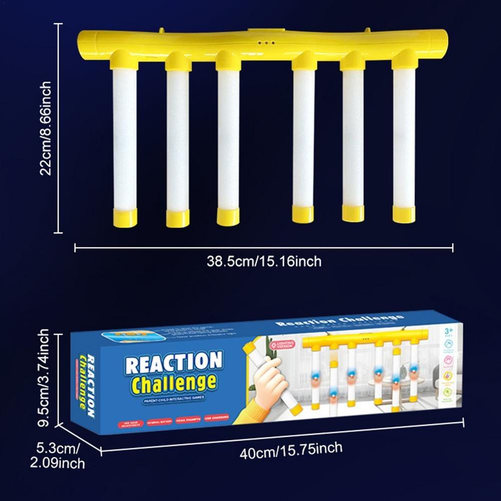 

Quick Reaction Eye And Hand Grabbing Stick Glowing In The Dark Reflex Challenge Game Garden жёлтый