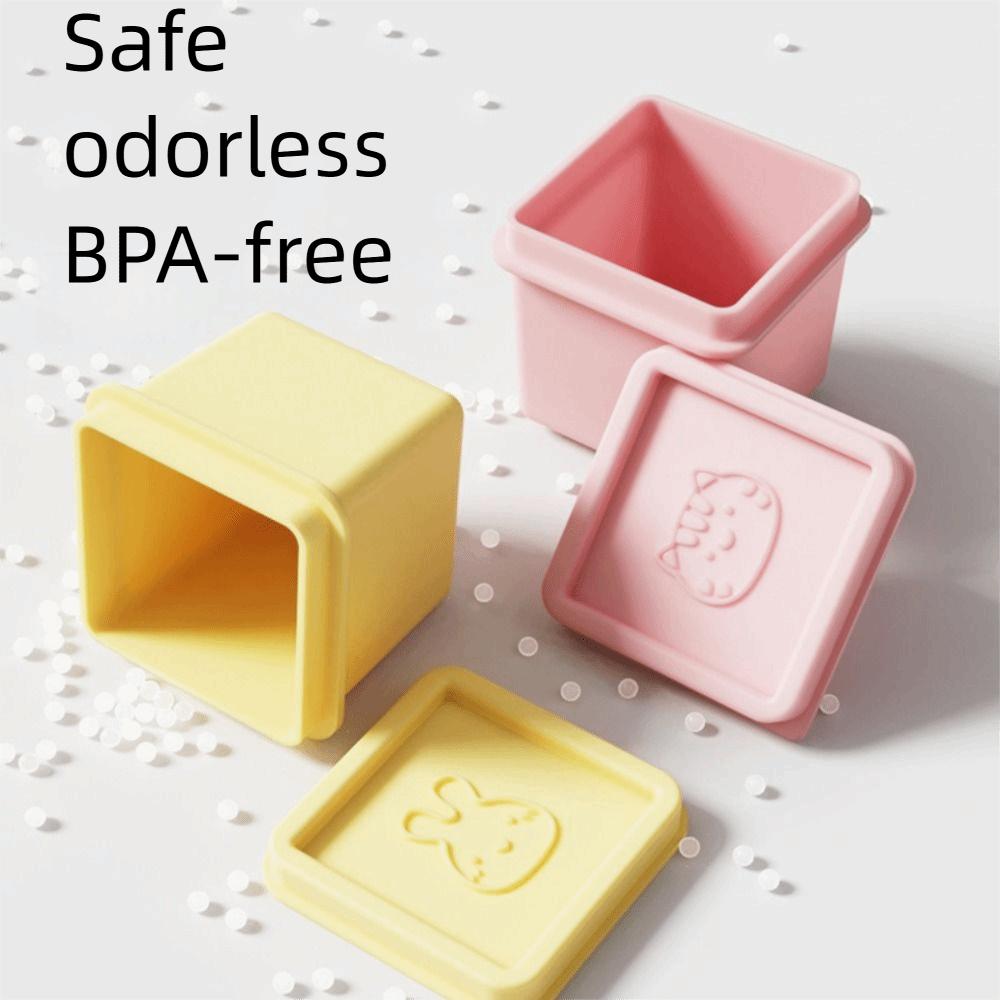 Square Baby Food Freezer Tray 6 Grid Puree Container Multipurpose Ice Cube Tray  Household