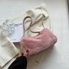 Fashionable Plush Shoulder Bag Functional Interior Suitable for Everyday Use