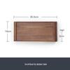 Nanshan Walnut Wood Scroll Dry Tea Tray