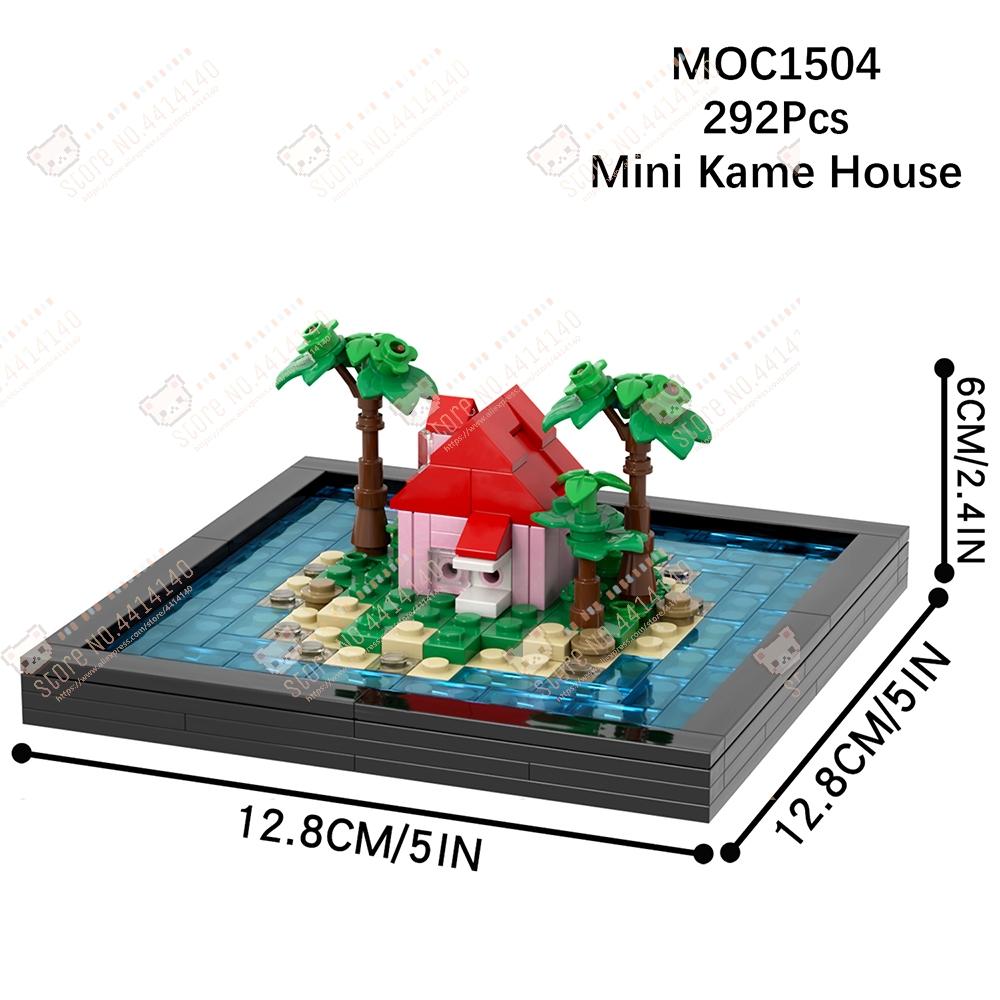 Anime Series MOC Decoration Building Blocks DIY Sai Ya Space Ship Kame House Time Machine Model Assembly Brick Toys For Children