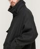 Cargobros Pocket Detail Balmacaan Wool Short Coat (Charcoal)