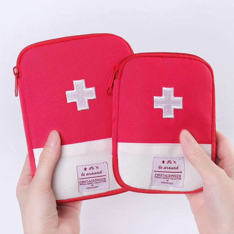 Travel Supplies First Aid Kit Organizer Portable Medicine Bag Cute Medical Emergency Pouch Household Medicine Pill Storage Bag