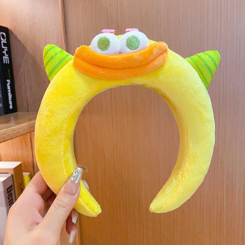 Cute Monster Headband: Non-Slip, High Skull Top Hair Accessory for Women - Perfect for Face Washing & Styling