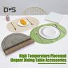 Prostírání z tkané bavlněné příze Elipsový design Minimalistický tepelně odolný Chrániče stolu odolné proti opotřebení Jídelní podložky pro domácí kuchyni