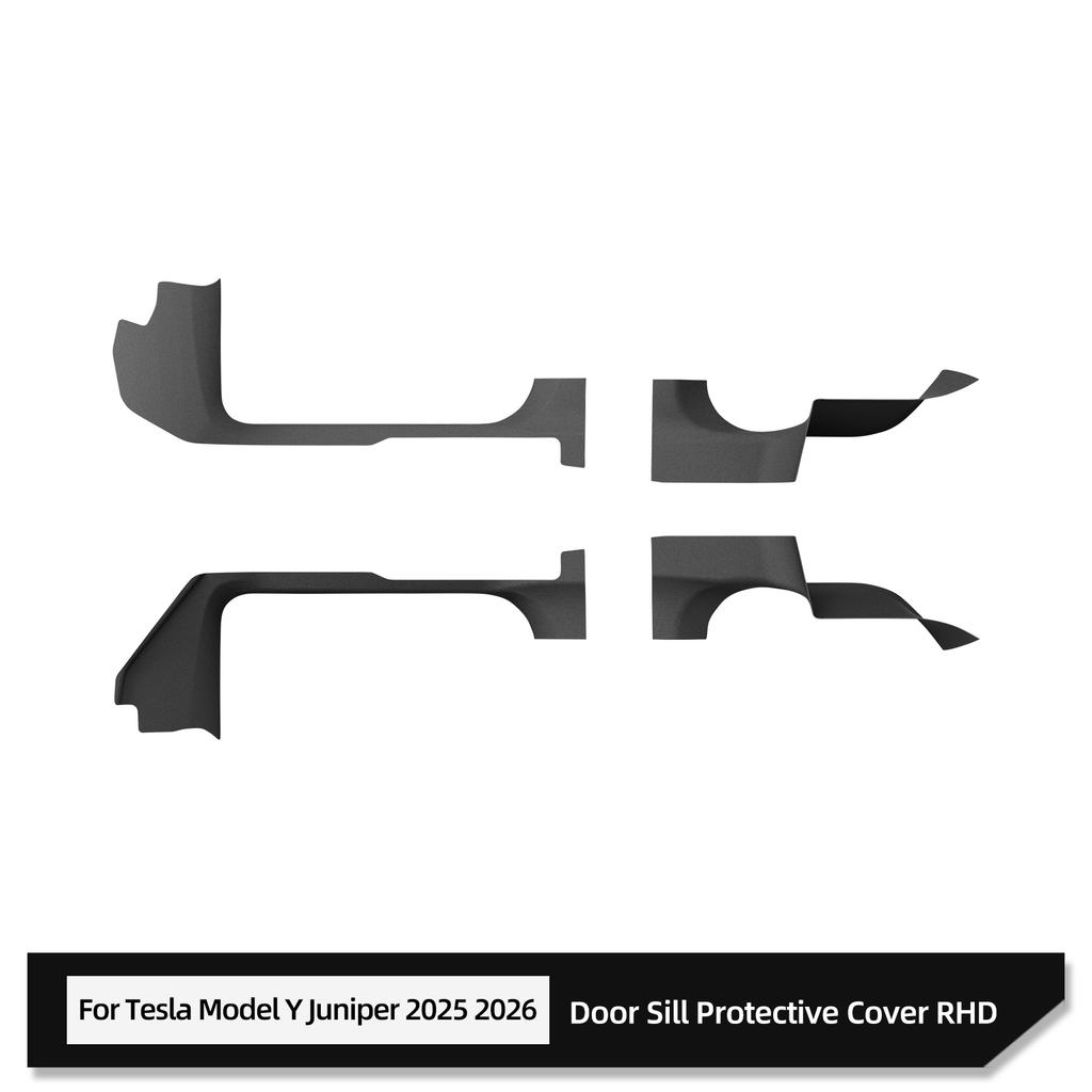 RHD for Tesla Model Y Launch 2025 Juniper Central Control Side Anti-kick Pad TPE Door Sill Strip Guard Protection Cover