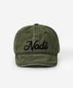 Nodi Short Brim Logo Cap Khaki