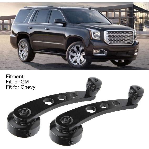 for yj Window Crank Window Crank Handle Kit,3in Black CNC Aluminum Alloy Window Winder Crank Fits for Chevy
