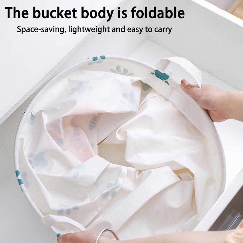 Dirty Clothes Storage Basket Bathroom Storage Bucket Foldable Storage Bag