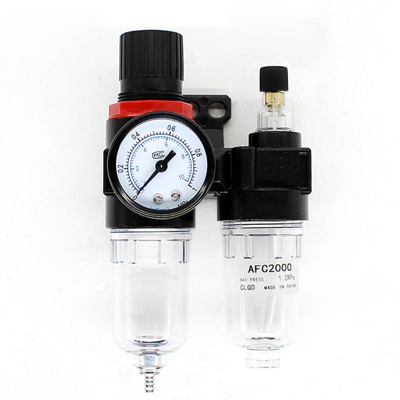 

AFR2000+AL2000 G1/4 air compressor oil-water separator air filter for pressure reducing valve regulator AFC2000 with pc4 pc6 pc8 AFC2000