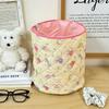 Cartoon Toys Storage Bucket Cylindrical Sundry Bag Organizer Desktop Storage Basket  Diaper