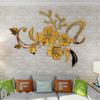Exquisite Removable 3d Mirror Flower Art Wall Sticker For Stunning Home Decoration