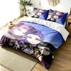 Caçadores de Demônios Kpop Conjunto de Capa de Edredom de 3 Peças Conjunto de Roupa de Cama Simples Moderno Tecido Macio Resistente a Amassados Uso em Todas as Estações um presente perfeito