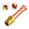 Pipe for Air Conditioner, 4pcs Flare Connector, Male Thread Adapter