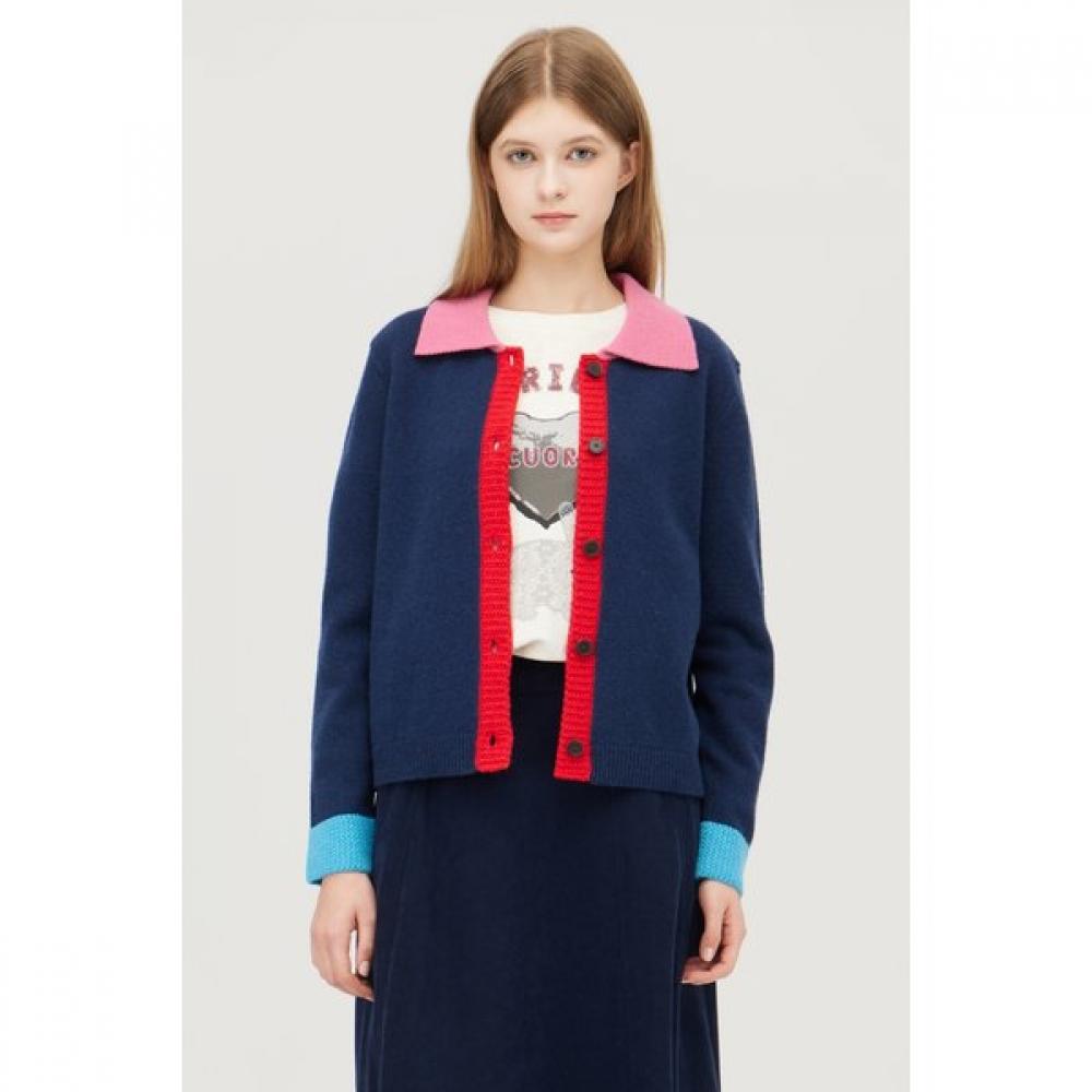 Benetton Color Contrast Cardigan Bakcf9561