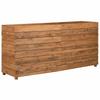 Raised Garden Bed 150 X 40 X 72 Cm Teak Reclaimed Wood and Steel