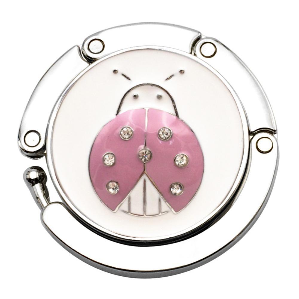 Metal Round Hook Vintage Flowers Foldable Table Hook Purse Bag Hanger Handbag Hanger Desk Hooks Travel Portable Hook