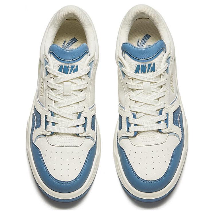 Anta Strapazierfähige Low-Top Skate-Schuhe Herren Sneaker Blau Weiß 112438024-5