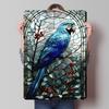 Stained Glass Parrot Tinplate Posters Customizable Wall Art Retro Vintage Metal Signs for Home Room Wand Deko Office Decor Items