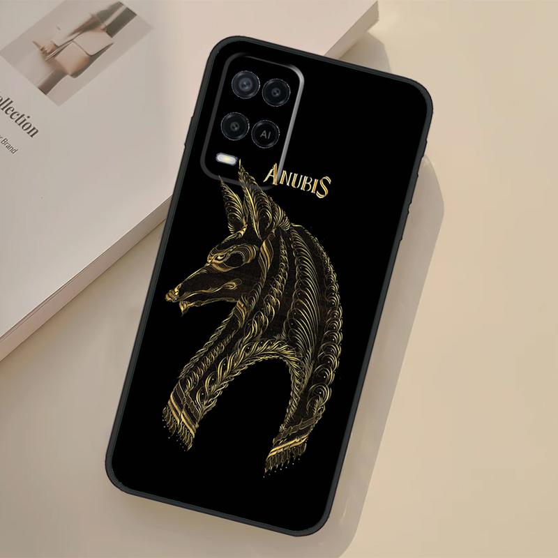 Anubis Ancient Egyptian God Case For Oppo A98 A78 A18 A38 A58 A60 A80 A40 A96 A76 A16 A94 A74 A54 A15 A17 A57 A77 A5 Pro