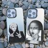 Art Aesthetic David Mona Lisa Phone Case For iPhone 16 15 14 13 Pro Max Mini 15 14 Plus 12 11 Pro Max Shockproof Laser Cover