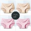 8er-Pack Nahtlose Damen Mid-Waist Einfarbige Dünne Sommer Eis Seide Slips Einteilige Sport-Slips
