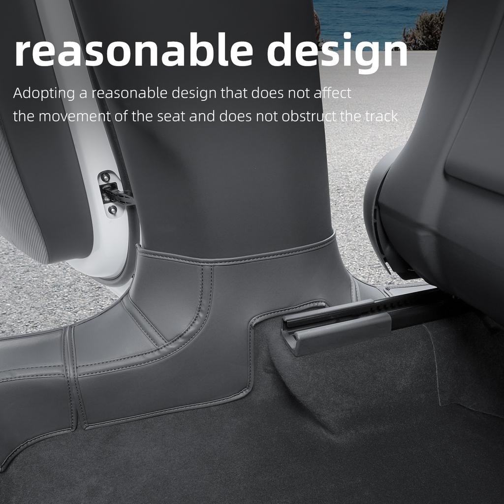 For Tesla Model YL 6-Seater 2026 Front Rear Door Sill Protection Pads Automotive Interior Suede Protective Pad Accessories