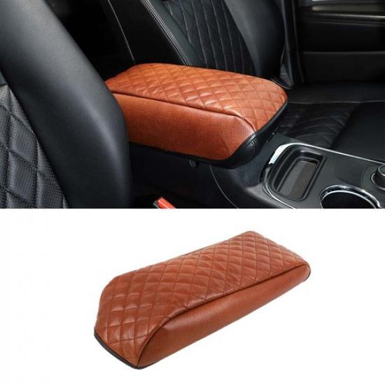 Center Console Armrest Cover Pad Accessories For Jeep Grand Cherokee 11-20 Brown