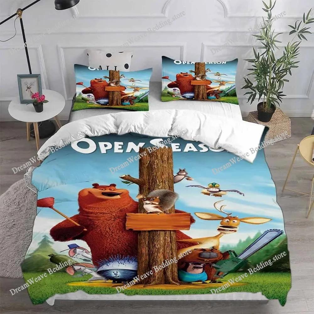 New Open Season Bedding Sets EU Singel US Twin Comforter Quilt Bed Cover Duvet Cover Pillow Case Kids Adult Size Luxury Gift