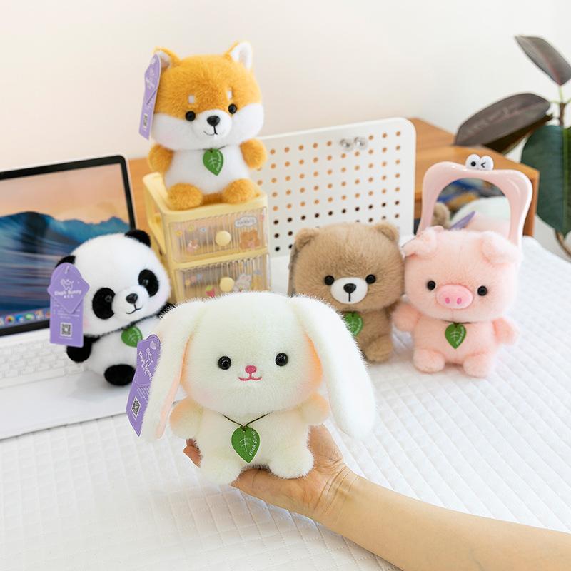New Table with Cute Pet Series Dolls, Cartoon Pets, Small Animals, Plush Toys, Students and Children's Gifts