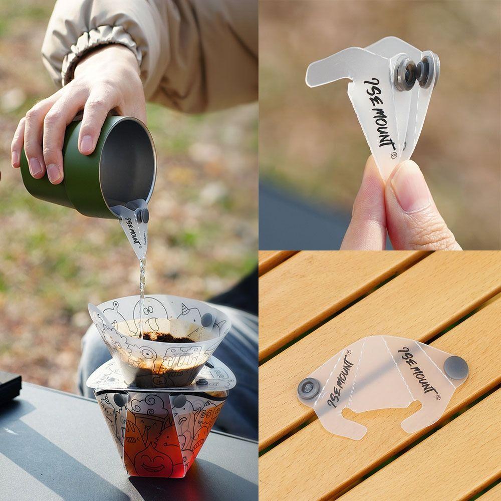 Einfach zu installieren Tragbar Outdoor Camping Schüssel Ausgießer PP Vielseitig Hand-Tropfkaffee-Führungstülle Verlängerter Mund Campingwerkzeug