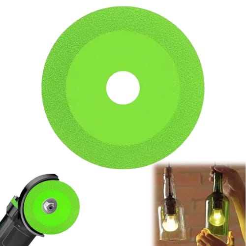 Glass Cutter, Glass Cutting Grinder, 100mm Outer Diameter, 20mm Inner Diameter, 15mm Grit Width, Ultra-Thin, Excellent Sharpness, for Ceramics, Bottle