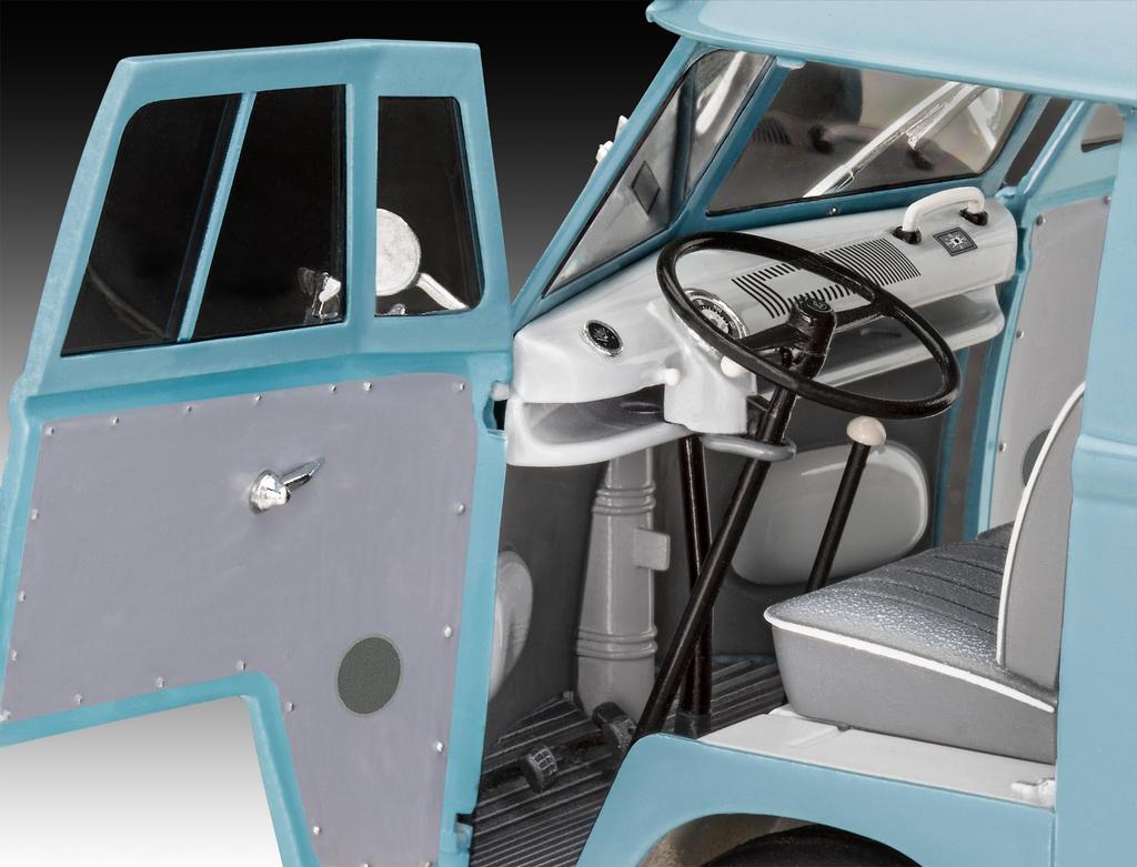 German Level VW T1 Panel Van Plastic Model 07726 1/24 (Gulf)