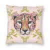 Pink Sequin Cheetah Preppy Pillowcase Polyester Linen Velvet Creative Zip Decor Pillow Case Sofa Cushion Cover x