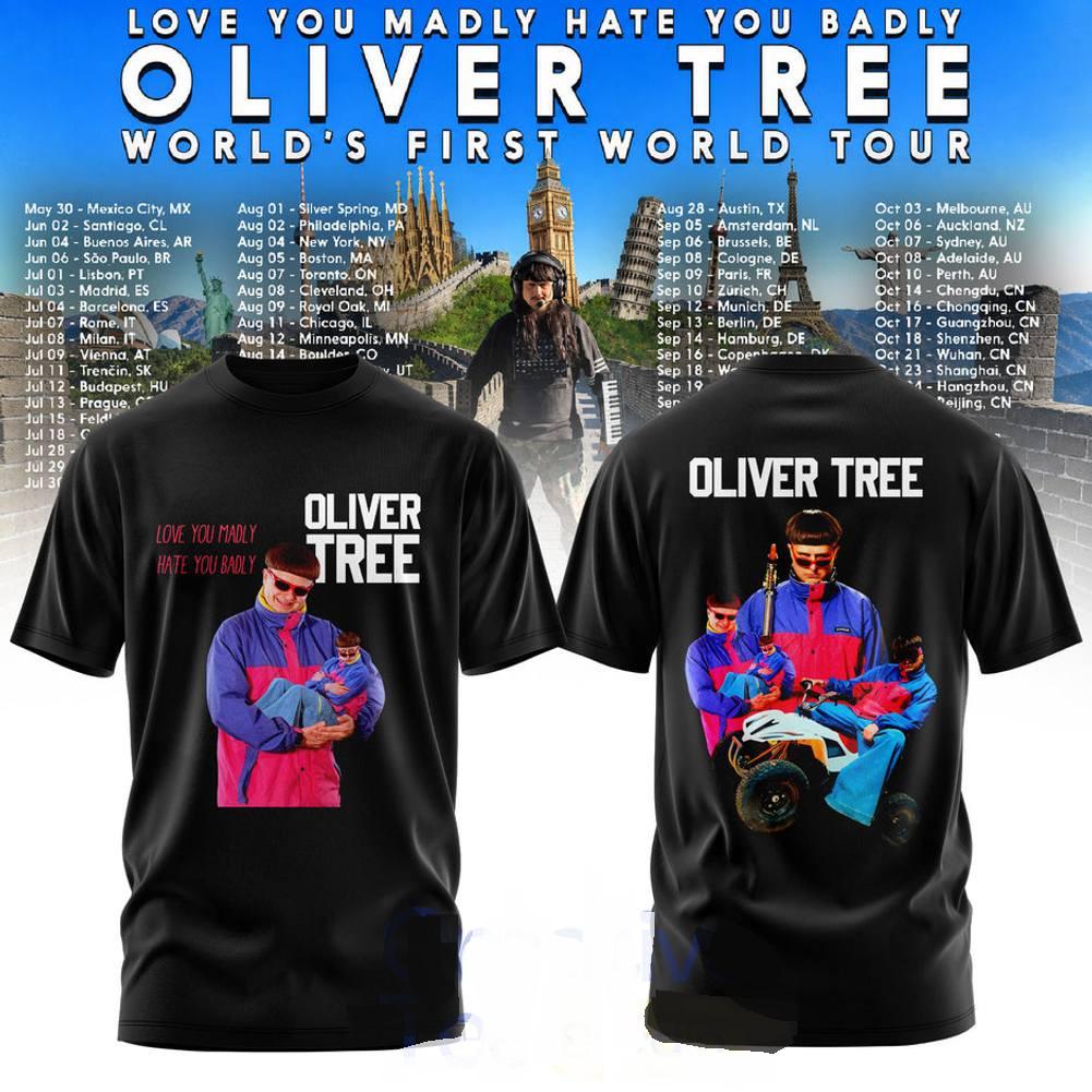 Oliver Tree Love You Madly Hate You Badly World Tour 2026 Graphic Tee TS1269 XXXXL