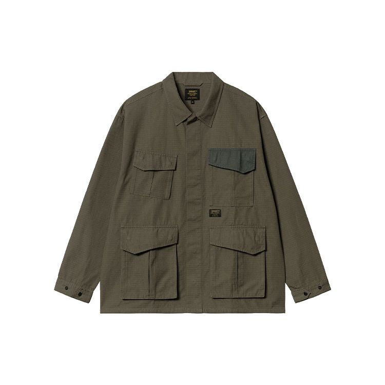 Carhartt WIP Pocket Casual Shirt Loose Jacket Men jackets Green A221036-966-68