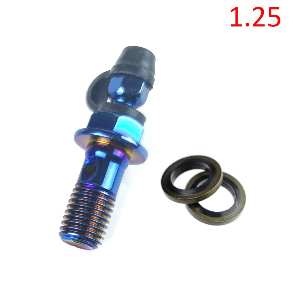 Motorcycle Accessories Brake Bleed Screw Banjo Bolt M10*1.25mm /1.0mm Oil Nozzle Throat Air Release Brake Caliper Cylinder Screw