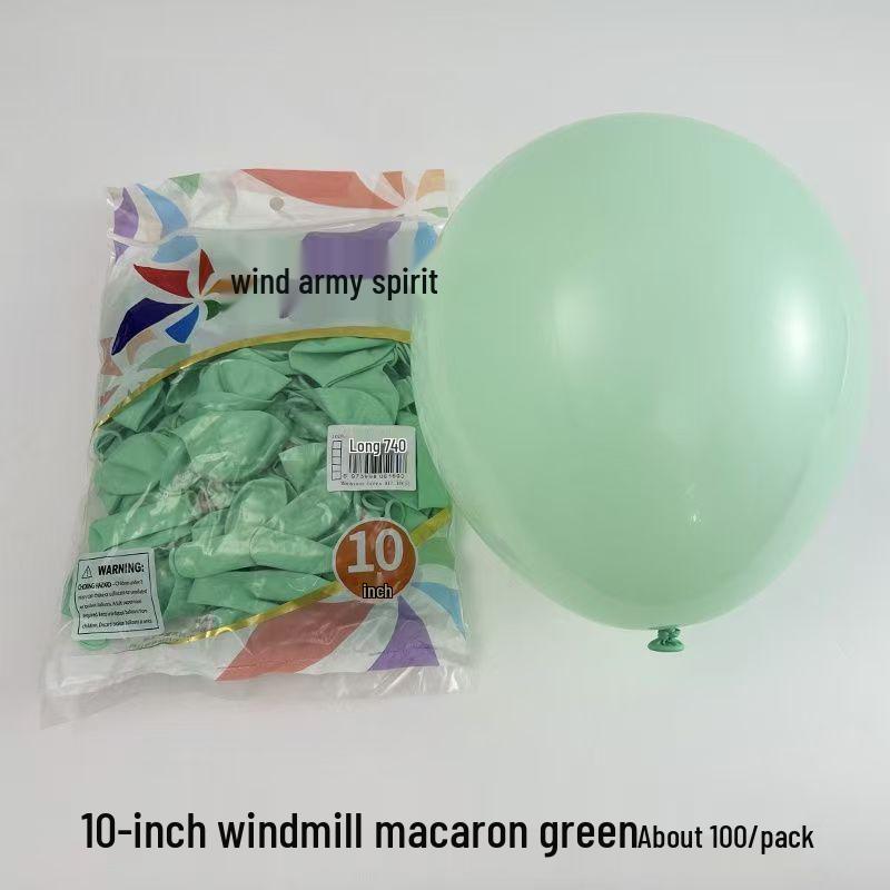Windmill Pattern 10" Round Latex Balloons - Pack of 100 for Weddings & Birthdays