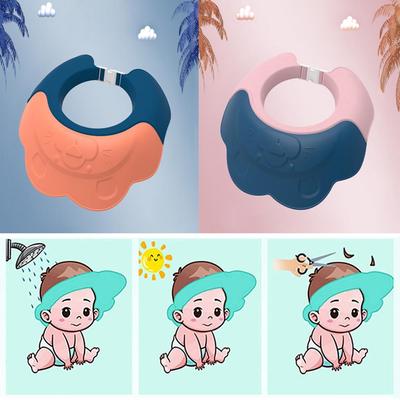 Portable Adjustable Ear Protection Silicone Bath Visor Shampoo Shield Baby Bath Cap Baby Shower Cap