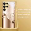 Funda de cristal para teléfono con patrón de onda dorada adecuada para Samsung Galaxy S26 S25 S24 S23 S22 S21 S20 FE/Ultra/Plus resistencia al polvo